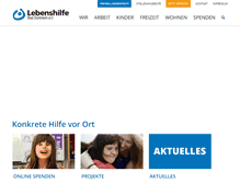 Tablet Screenshot of lebenshilfe-duew.de